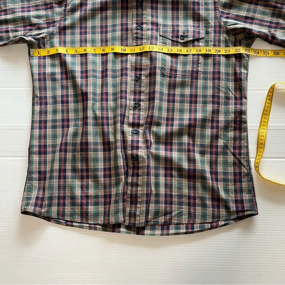 Robinsons Vintage 80’s Plaid Button Down Multi-color Long Sleeve Shirt Size L - Picture 7 of 9